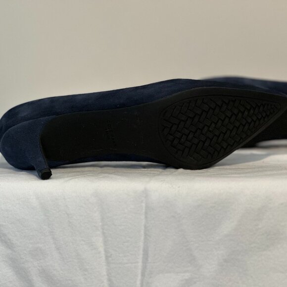 Cole Haan The Go-To Park Pump β Navy Blue Suede (Size US 8) - Picture 5 of 13